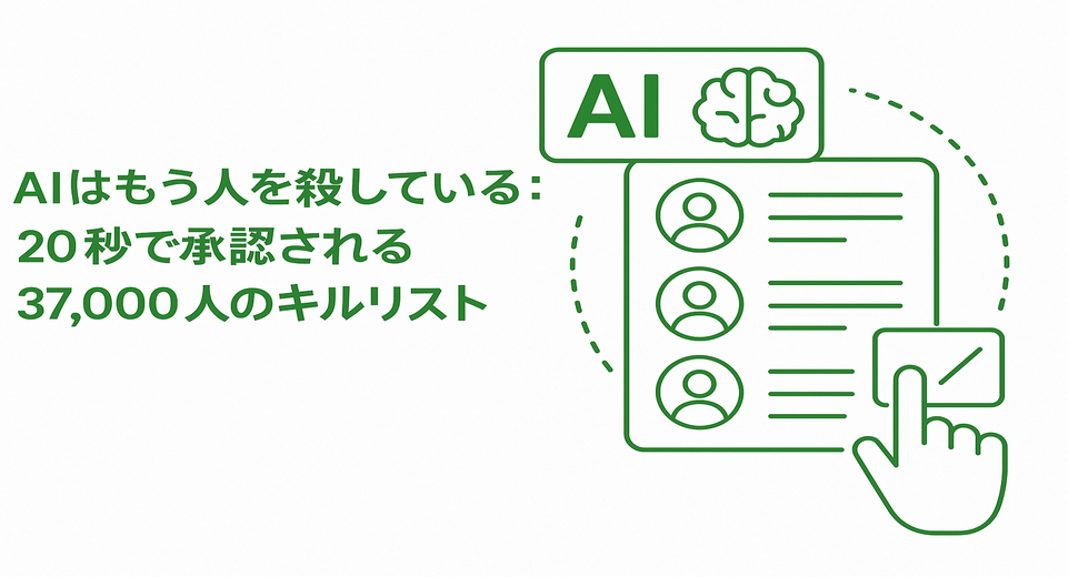 AIはもう人を殺している：20秒で承認される37,000人のキルリスト — CEOブログ サムネイル